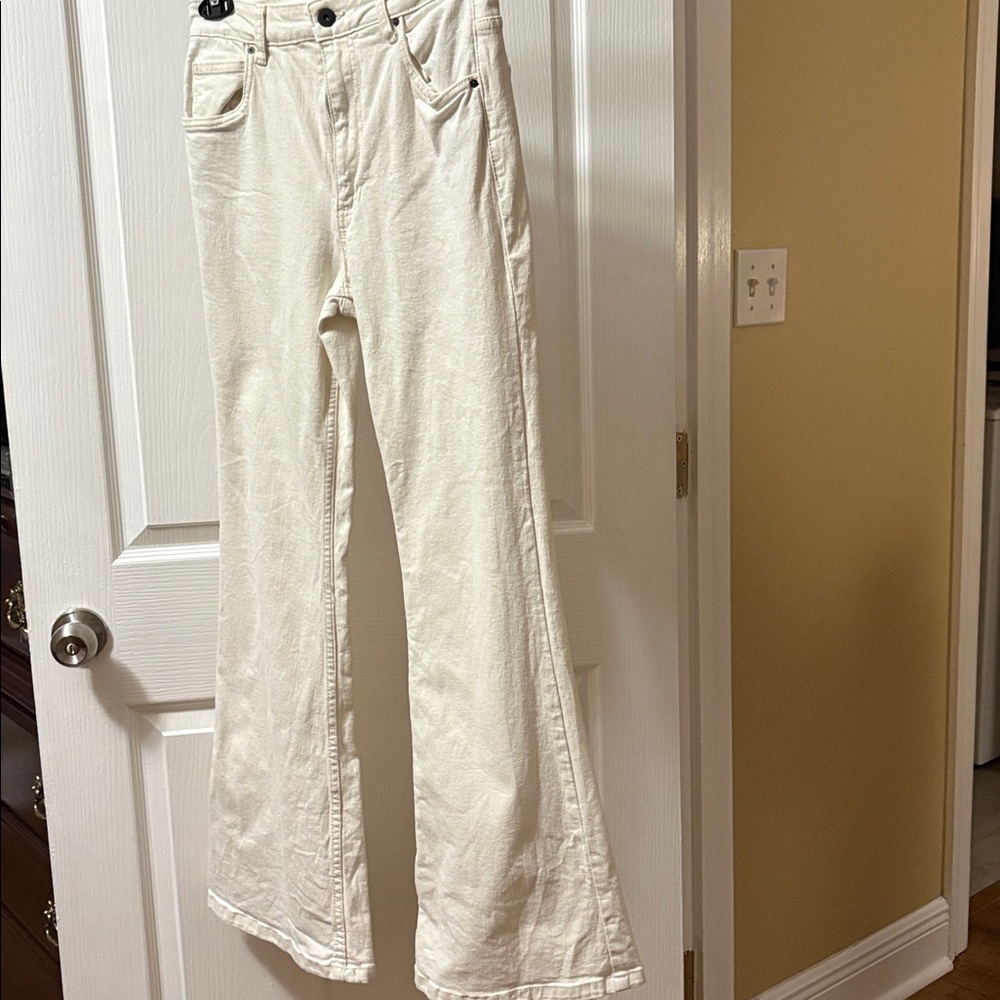 Cotton On Cream Wide Leg Jeans